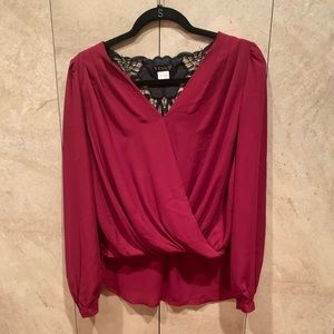 Long Sleeve with Lace Top Size S